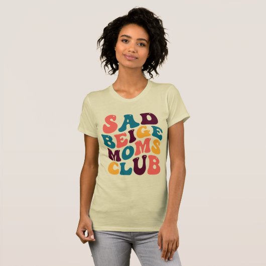 Sad Beige Mamas Club Ristorante La Lanchetta T-Shirt (Vorne ganz)