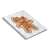 Sad Bitten Kawaii Gingerbread Man Notizblock (Rechte Seite)