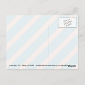 Sad Bitten Kawaii Gingerbread Man Postkarte (Rückseite)