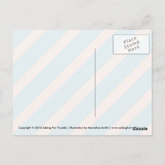 Sad Bitten Kawaii Gingerbread Man Postkarte (Rückseite)