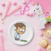 Sad Boy Scientist mit gebrochenem Experiment Pappteller (Party)