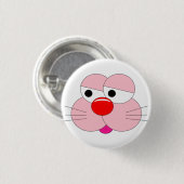Sad Bunny Cartoon - 3 cm Cooler Spaß Button (Vorne & Hinten)