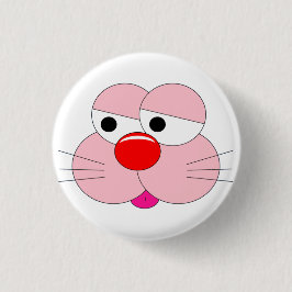 Sad Bunny Cartoon - 3 cm Cooler Spaß Button