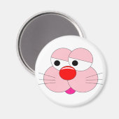 Sad Bunny Cartoon - Cooler Spaß Magnet (Vorderseite/Rückseite)