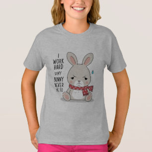 Sad Bunny T - Shirt - Sweet Minimalistisch Bunny m