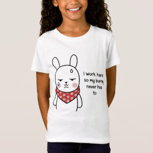 Sad Bunny T - Shirt - Sweet Minimalistisch Bunny m