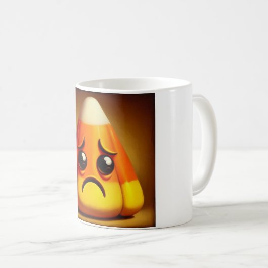 Sad Candy Corn Kaffeetasse (VorderseiteRechts)