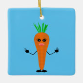 Sad Carrot von Kenneth Yoncich Keramikornament (Vorderseite)