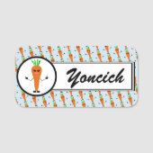 Sad Carrot von Kenneth Yoncich Namensschild (Vorderseite)