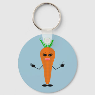 Sad Carrot von Kenneth Yoncich Schlüsselanhänger