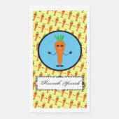 Sad Carrot von Kenneth Yoncich Serviette (Vorderseite)