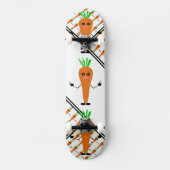 Sad Carrot von Kenneth Yoncich Skateboard (Vorderseite)