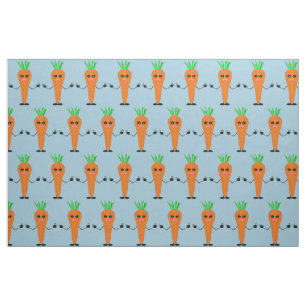 Sad Carrot von Kenneth Yoncich Stoff