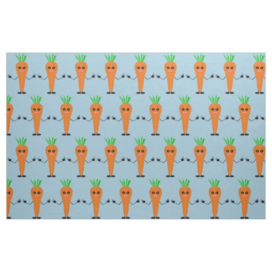 Sad Carrot von Kenneth Yoncich Stoff (Fat Quarter (45,7 x 55,9 cm))