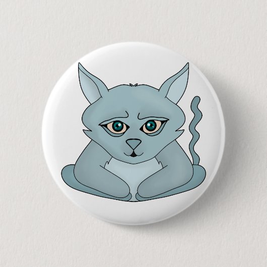 Sad Cat Button (Vorderseite)