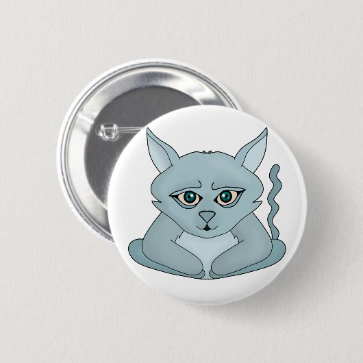 Sad Cat Button (Vorne & Hinten)