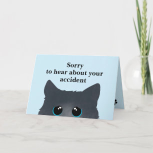 Sad Cat Design Grußkarte Feiertagskarte