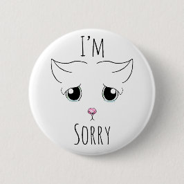 Sad Cat Face: Ich bedauere Button
