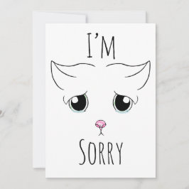 Sad Cat Face: Ich bedauere Einladung