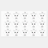 Sad Cat Face: Ich bedauere Etiketten (Blatt)