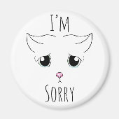Sad Cat Face: Ich bedauere Magnet (Vorne)