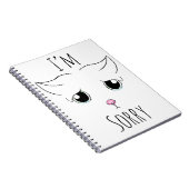 Sad Cat Face: Ich bedauere Notizblock (Rechte Seite)