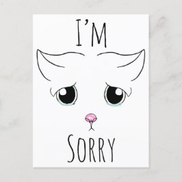 Sad Cat Face: Ich bedauere Postkarte