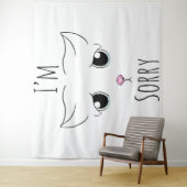 Sad Cat Face: Ich bedauere Wandteppich (Beispiel)