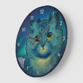 SAD CAT KITTY BUDDY GROßE WANDUHR (Winkel)