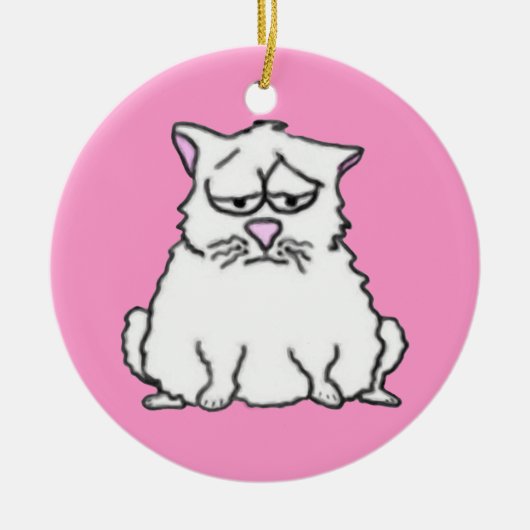 Sad Cat Ornament (Vorne)