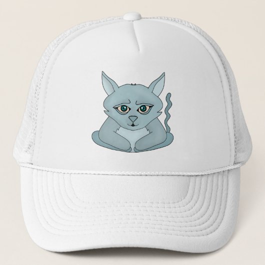 Sad Cat Truckerkappe (Vorderseite)