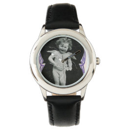 Sad Cherub Angel Print Armbanduhr