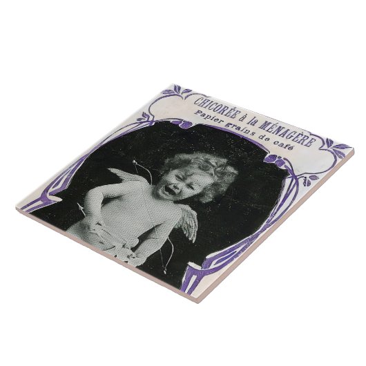 Sad Cherub Angel Print Fliese (Seite)