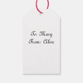 Sad Cherub Angel Print Geschenkanhänger (Rückseite)