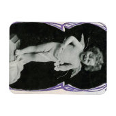 Sad Cherub Angel Print Magnet (Horizontal)