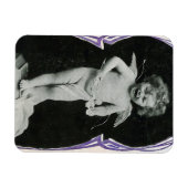 Sad Cherub Angel Print Magnet (Horizontal)