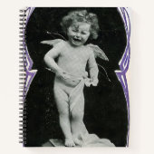 Sad Cherub Angel Print Notizblock (Vorderseite)