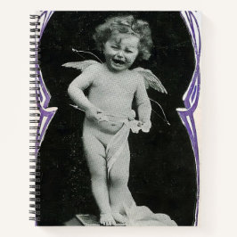 Sad Cherub Angel Print Notizblock