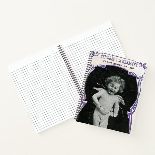 Sad Cherub Angel Print Notizblock (Innenseite)