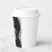 Sad Cherub Angel Print Pappbecher (Links)