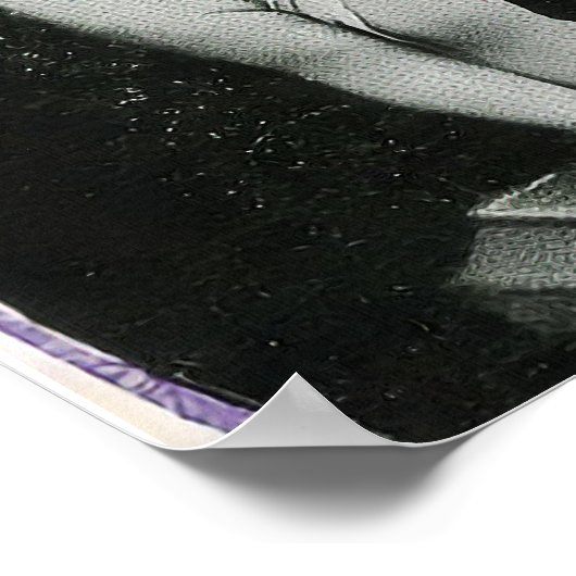 Sad Cherub Angel Print Poster (Ecke)