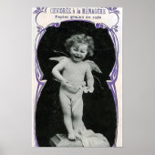 Sad Cherub Angel Print Poster (Vorne)