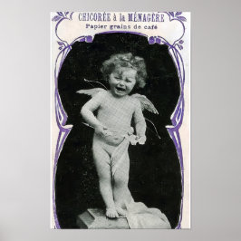 Sad Cherub Angel Print Poster