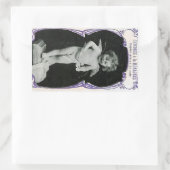 Sad Cherub Angel Print Rechteckiger Aufkleber (Tasche)