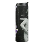 Sad Cherub Angel Print Thermosbecher (Nach links gedreht)