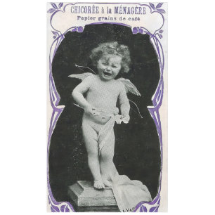 Sad Cherub Angel Print Tischdecke