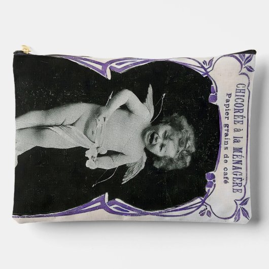 Sad Cherub Angel Print Zubehörtasche (Vorderseite)