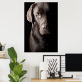 Sad Chocolate Labrador Puppy Poster (Heimbüro)