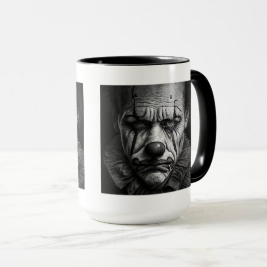 Sad Clown Combo Tasse, 15 oz Tasse (VorderseiteRechts)