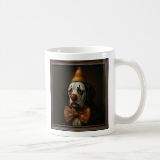 Sad Clown Dog Kaffeetasse (Rechts)